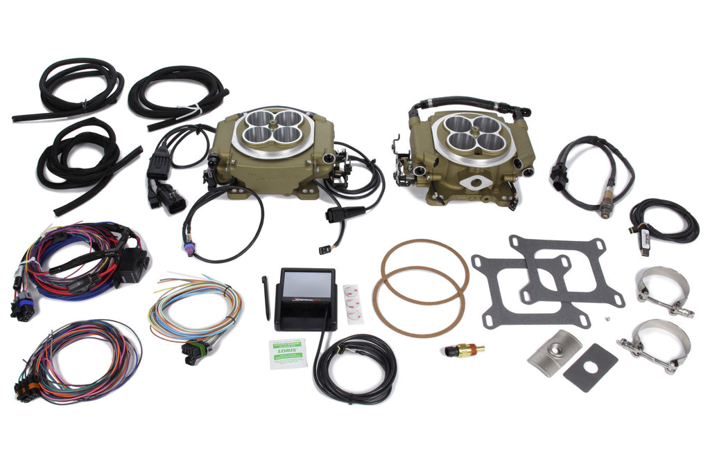 HOLLEY 550-533 - Super Sniper 4150 2x4 EFI Kit - Gold image