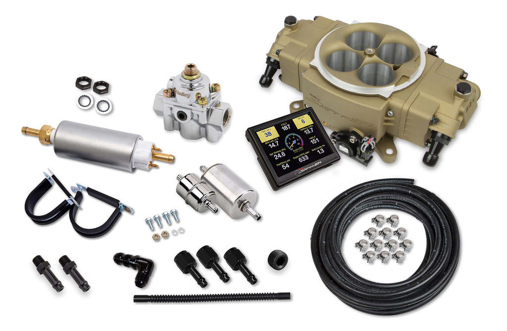 HOLLEY 550-872K - Stealth EFI 4150 Master Kit - Gold Finish image