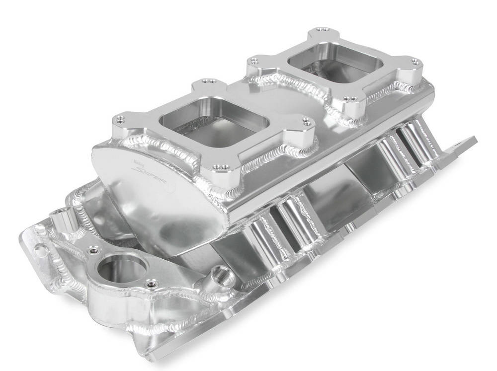 HOLLEY 835061 - BBC Sniper SM Fabricated Intake Manifold - Carb image