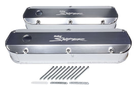 HOLLEY 890012 - Sniper Fabricated Valve Covers  SBF Tall image