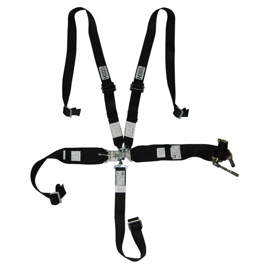 HOOKER HARNESS 53100 - 5-pt Harness System Hans LL USD Rachet Adj Blk image