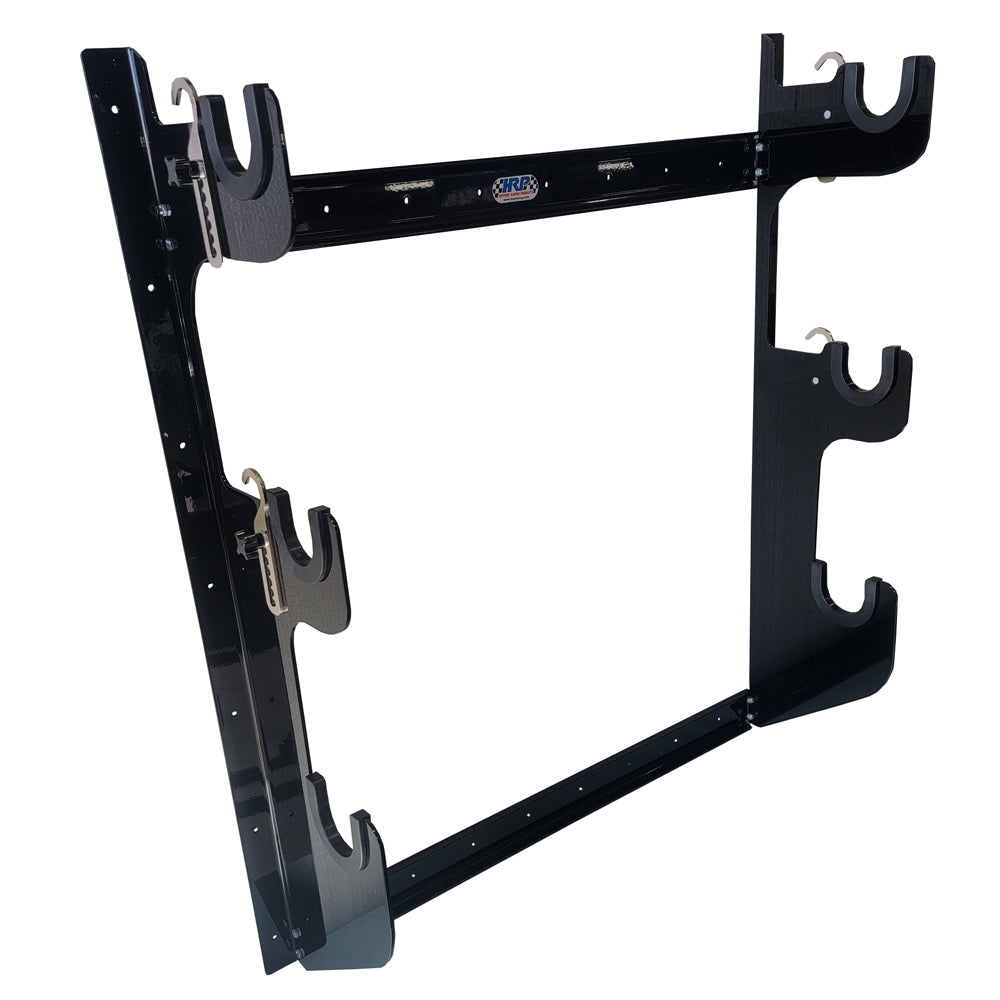 HEPFNER RACING PRODUCTS HRP6776-BLK - Axle Rack Wall Mount 1 Rear and 2 Fronts Blk image