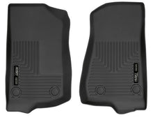 Load image into Gallery viewer, HUSKY LINERS 13021 - 18-  Jeep JL Front Floor Liner Black Weatherbeate image