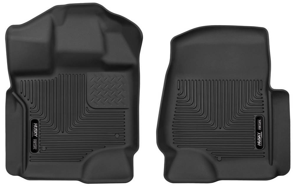 HUSKY LINERS 53361 - Ford X-Act Contour Floor Liners Front Black image