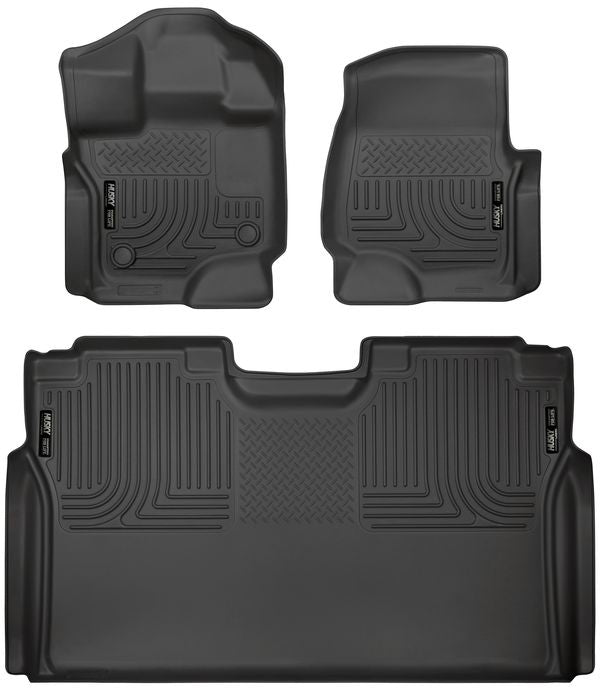 HUSKY LINERS 94041 - Front & 2nd Seat Floor L iners Weatherbeater image