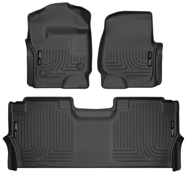 HUSKY LINERS 94061 - Front & 2nd Seat Floor L iners Weatherbeater image