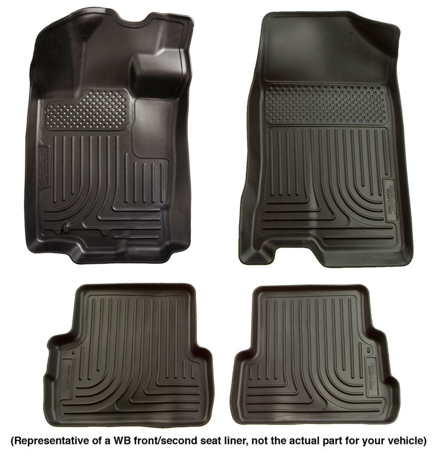 HUSKY LINERS 98061 - 11-  Dodge Charger Front /2nd Floor Liners Black image