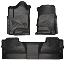 Load image into Gallery viewer, HUSKY LINERS 98231 - 15-   GM 2500HD Crew Cab Floor Liners Black image