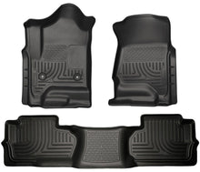 Load image into Gallery viewer, HUSKY LINERS 98241 - 15-   GM 2500HD Dbl Cab Floor Liners Black image