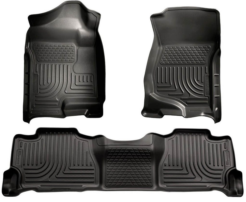 HUSKY LINERS 98251 - 07-14 Tahoe Floor Liners Black image