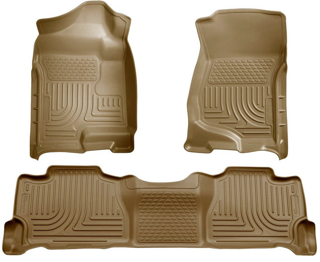 HUSKY LINERS 98253 - 07-14 Tahoe Floor Liners Tan image