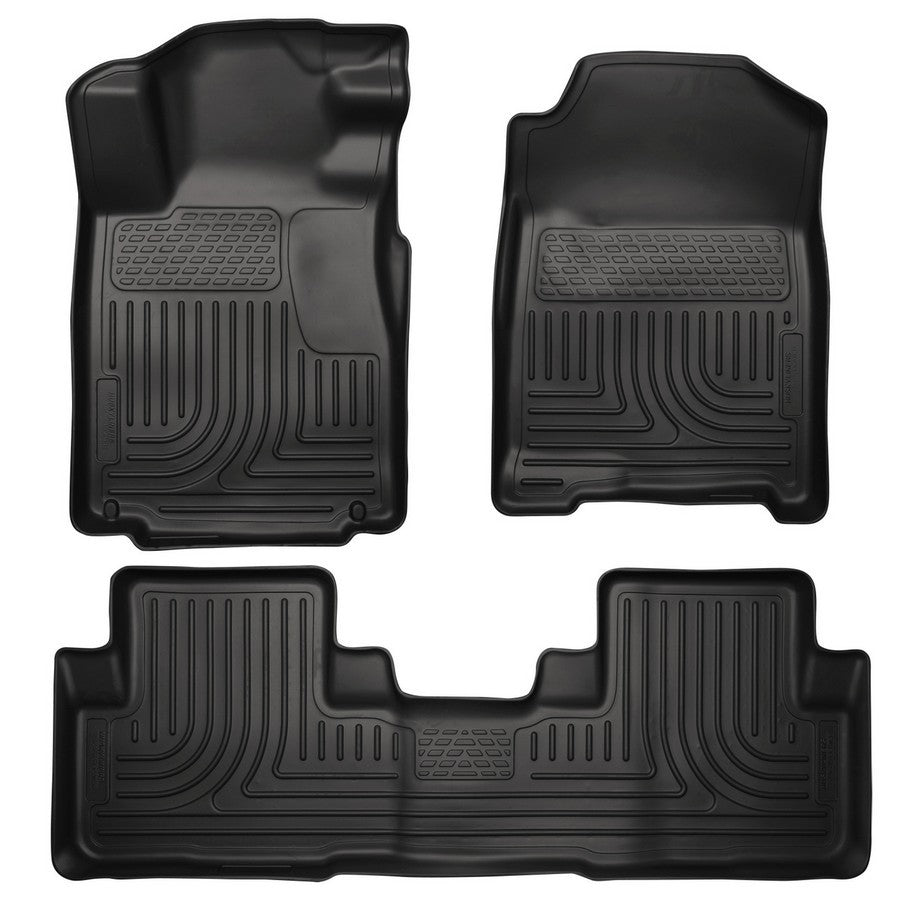 HUSKY LINERS 98371 - 10-14 Mustang Front/2nd Seat Floor Liners Black image