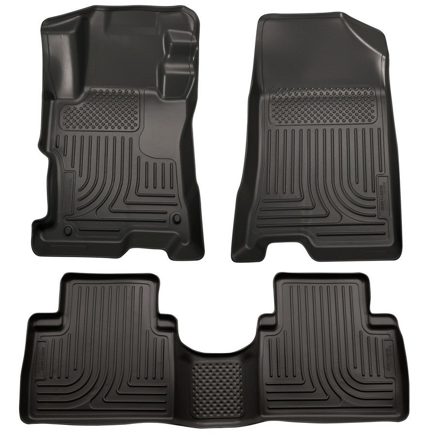 HUSKY LINERS 98401 - 08-12 Honda Accord Front /2nd Floor Liners Black image