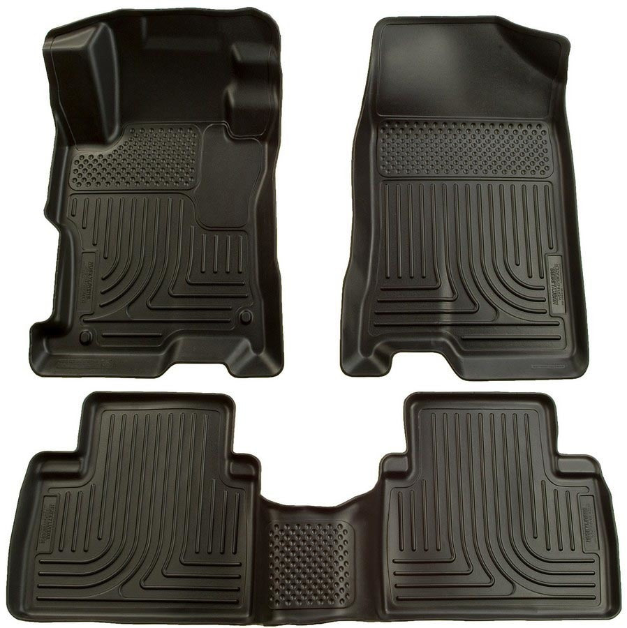 HUSKY LINERS 98411 - 06-11 Honda Civic Front/ 2nd Floor Liners Black image