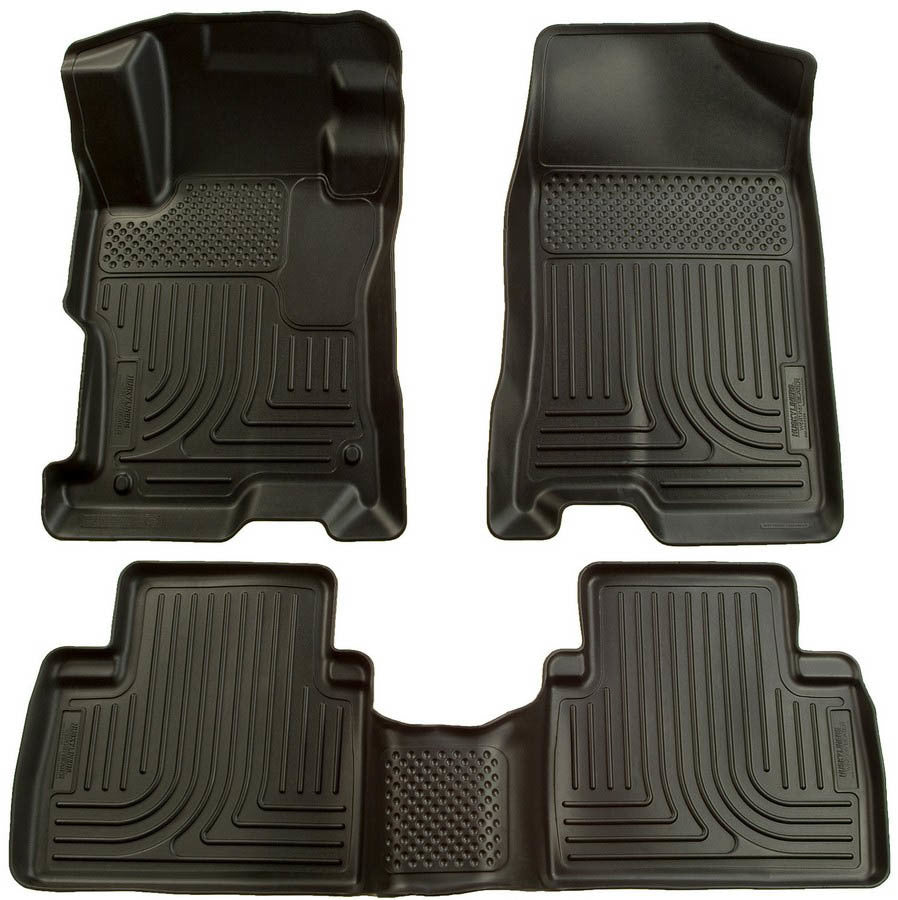 HUSKY LINERS 98441 - 12-13 Honda Civic Front/ 2nd Floor Liners Black image