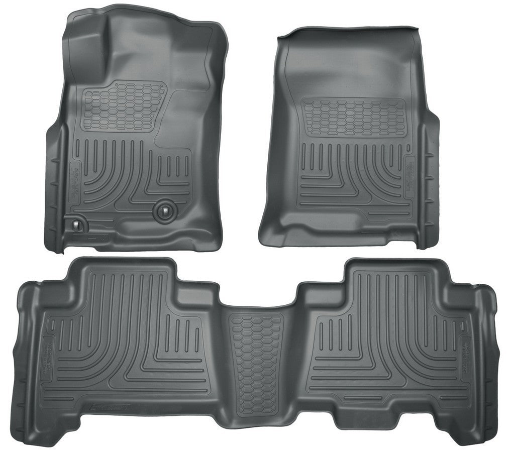 HUSKY LINERS 98571 - 10-13 Lexus GX460 Front/ 2nd Floor Liners Black image