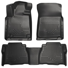 Load image into Gallery viewer, HUSKY LINERS 98581 - 07-11 Tundra CrewMax Floor Liners Black image