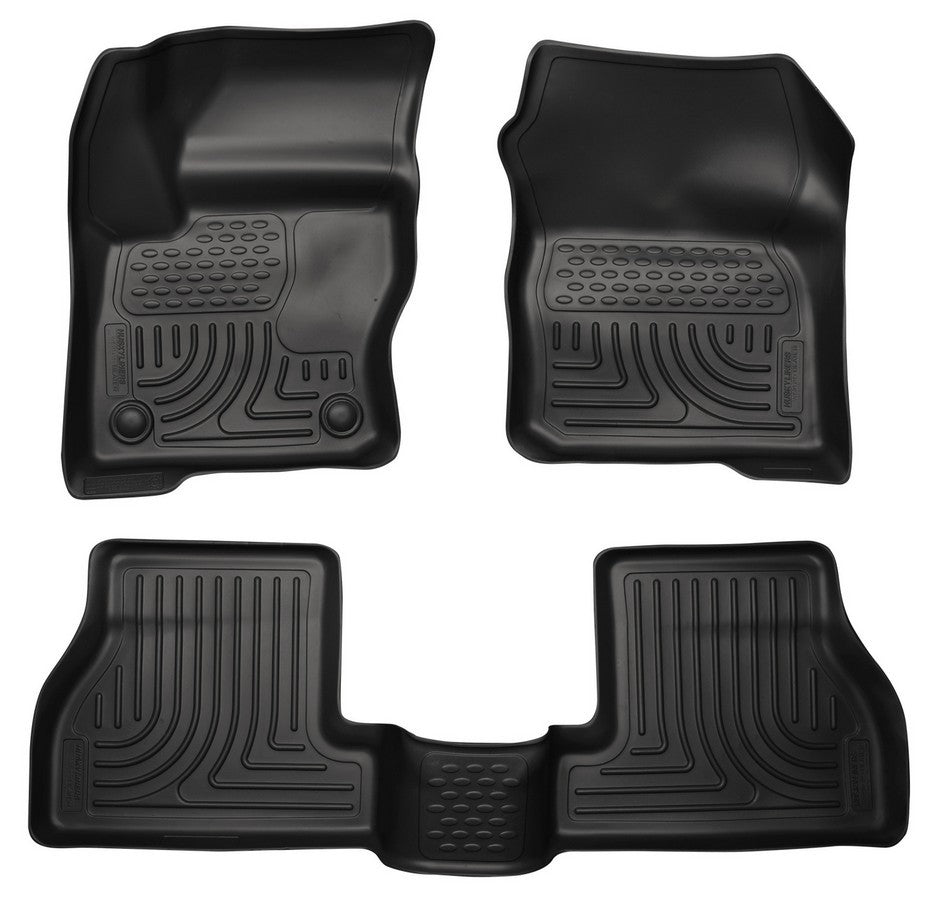 HUSKY LINERS 98771 - 12-  Ford Focus Front/ 2nd Floor Liners Black image