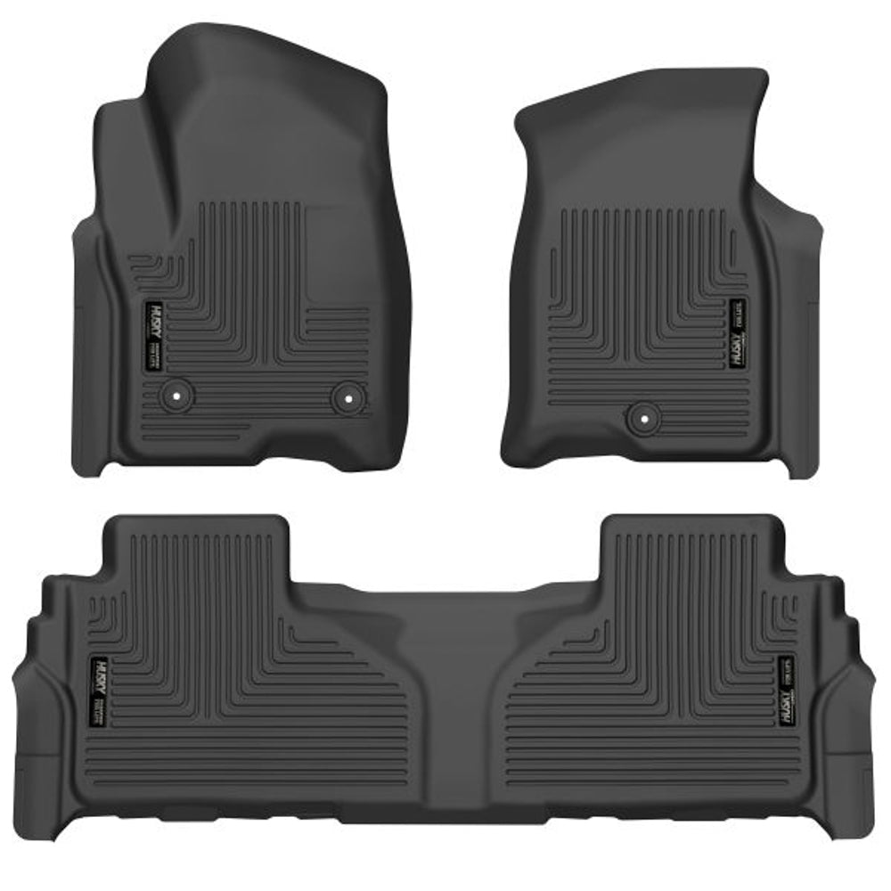 HUSKY LINERS 99241 - 21-   Chevy Tahoe Floor Liner Front/2nd Row Blk image