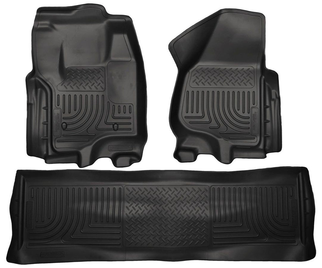 HUSKY LINERS 99711 - Front & 2nd Seat Floor Liners Black image