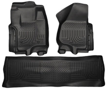 Load image into Gallery viewer, HUSKY LINERS 99711 - Front &amp; 2nd Seat Floor Liners Black image