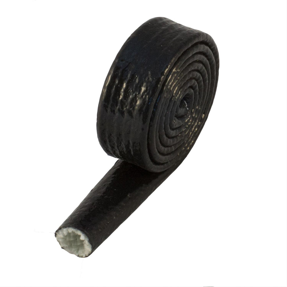HEATSHIELD PRODUCTS 210040 - Fire Shield Sleeve Black 3/8 in id x 3 ft Roll image