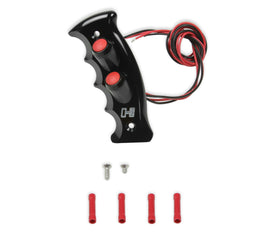 HURST 153-9004 - Shifter Handle - Pistol Grip Plate Billet  Black image