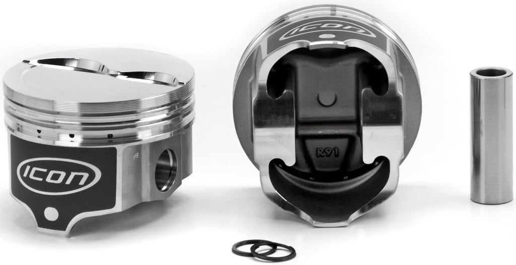 ICON PISTONS IC836.030 - BBM Dished Piston Set 4.350 Bore  -12cc image