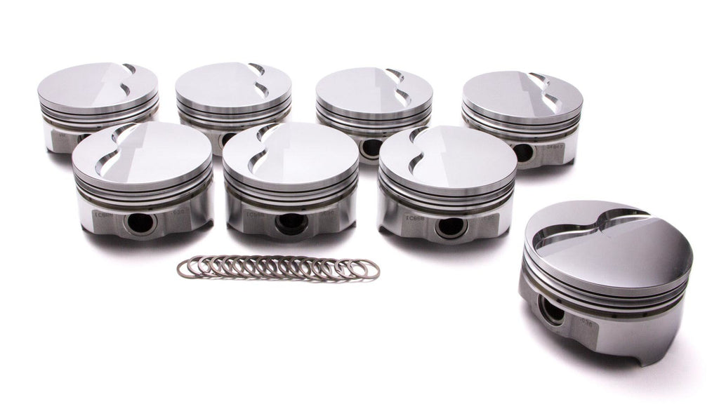 ICON PISTONS IC888.030 - Pontiac 455 Forged F/T Piston Set 4.180 -5.5cc image