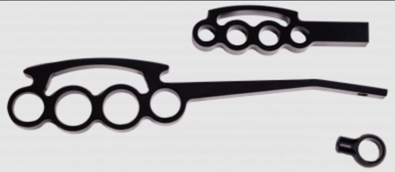 IDIDIT 2500300051 - Billet Lever Kit Black Powder Coat Grip Style image