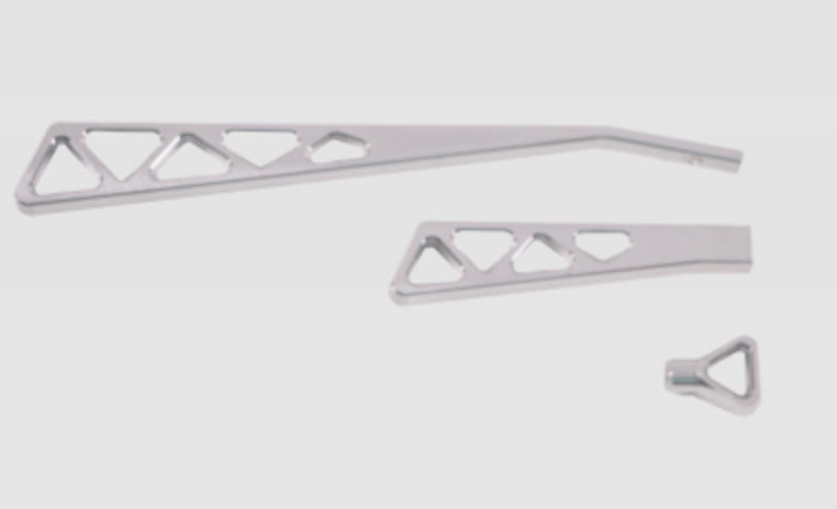 IDIDIT 2500310030 - Billet Lever Kit Brushed Aluminum Truss Style image