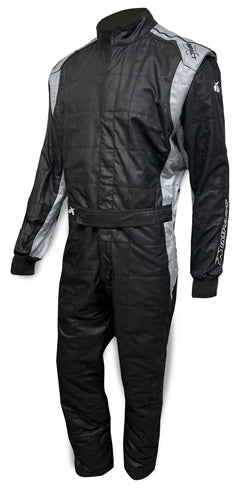 IMPACT RACING 24222413 - Suit Racer 2.0  1pc Medium  Black/Gray image
