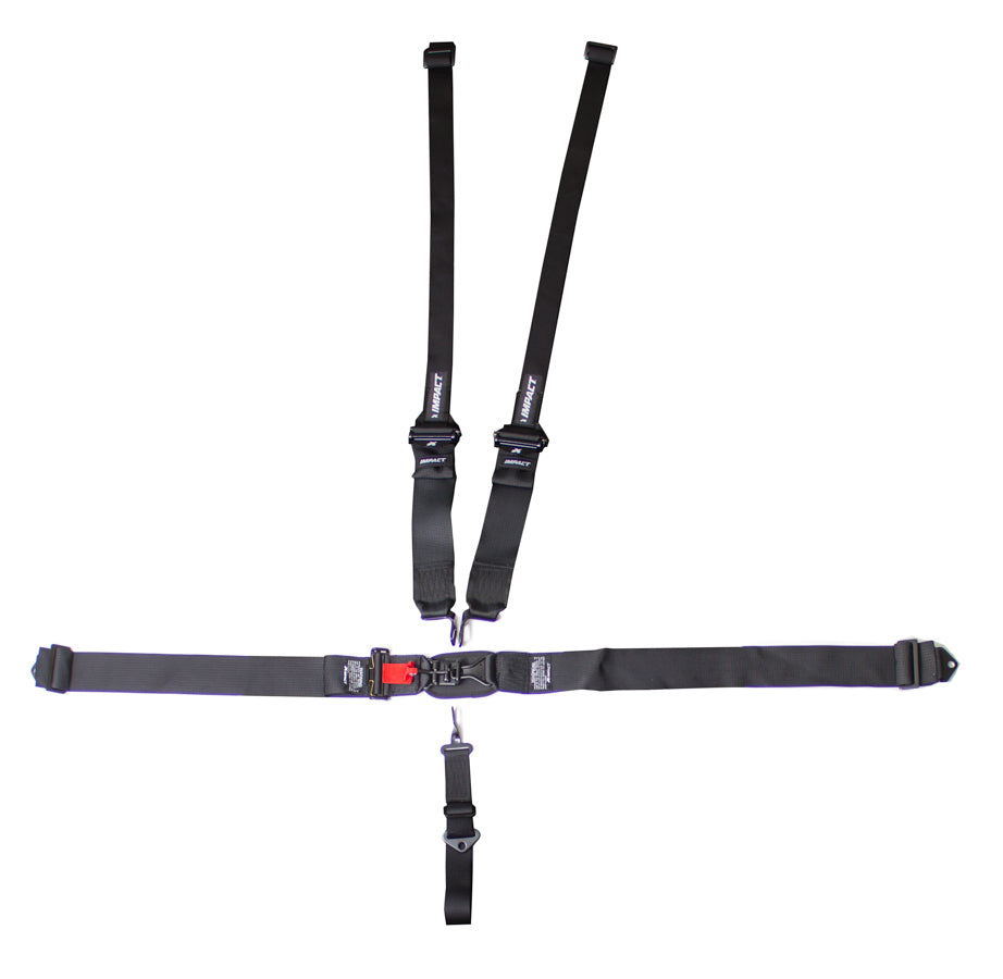 IMPACT RACING 51111231 - 5pt Harness L/L P/D Ind Hans Shld Fixed Left Lap image