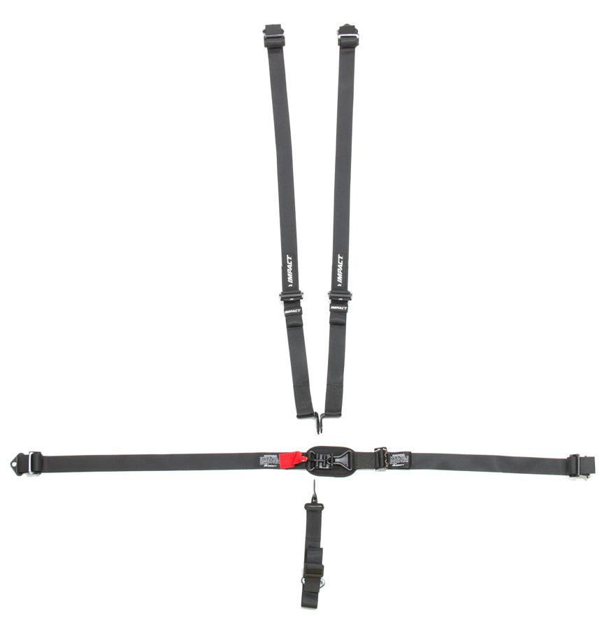 IMPACT RACING 51115222 - 5pt 2in Harness L/L P/D Ind Shld Fixed Right Lap image