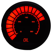 Load image into Gallery viewer, INTELLITRONIX B9114R - 2-1/16 Analog Bargraph Oil Press Gauge 0-80 PSI image