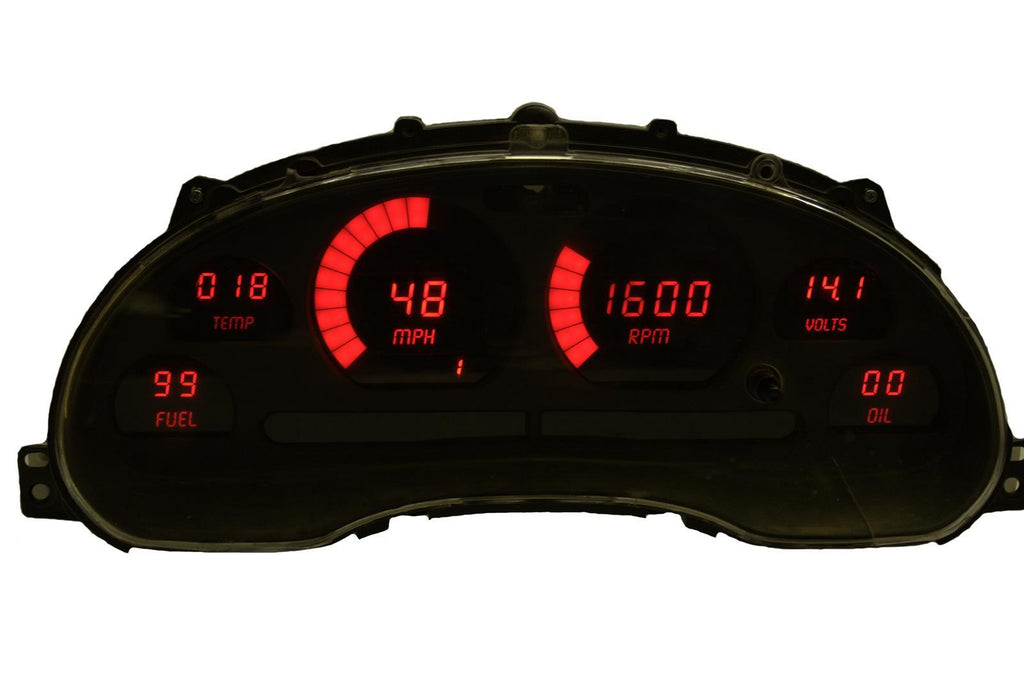 INTELLITRONIX DP7009R - LED Digital Gauge Panel 1994-2004 Ford Mustang image