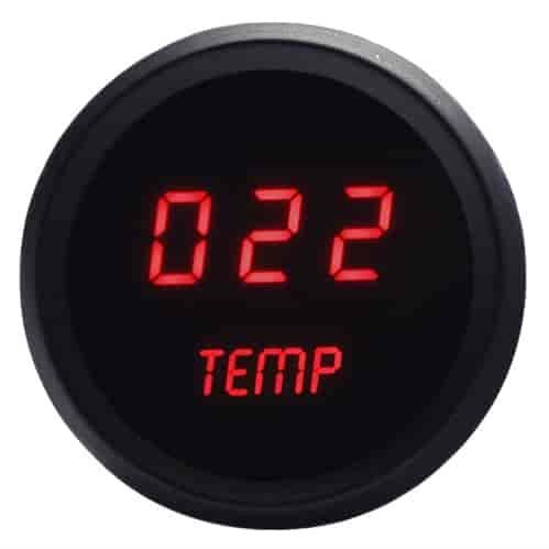 INTELLITRONIX M9113R - 2-1/16 LED Digital Water Temp Gauge 18-255 Degr image