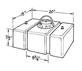 JAZ 200-008-01 - 8-Gallon C/T Fuel Cell  image