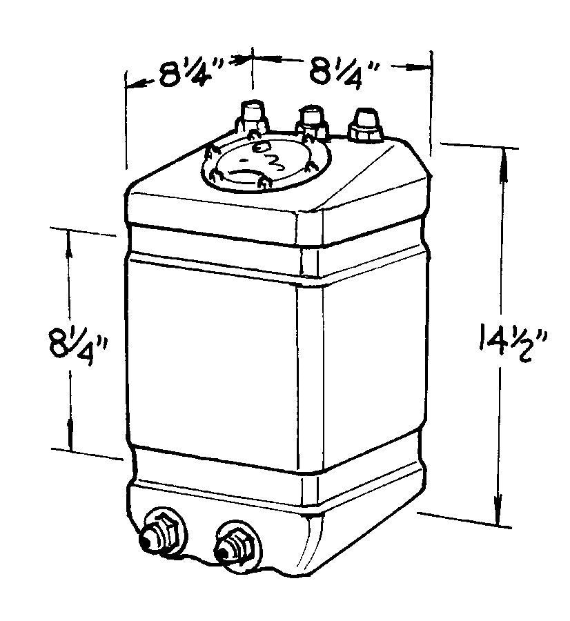 JAZ 220-003-01 - 3-Gallon Pro Drag Fuel Cell image