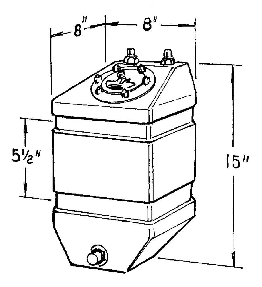 JAZ 220-303-01 - 3-Gallon Pro Drag Fuel Cell image