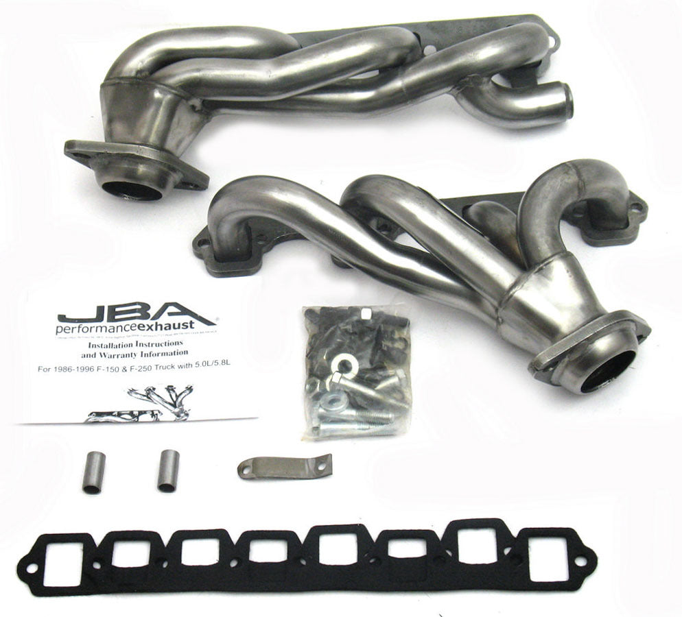 JBA PERFORMANCE EXHAUST 1628S - Exhaust Header Set - SBF 5.8L Truck 86-96 image