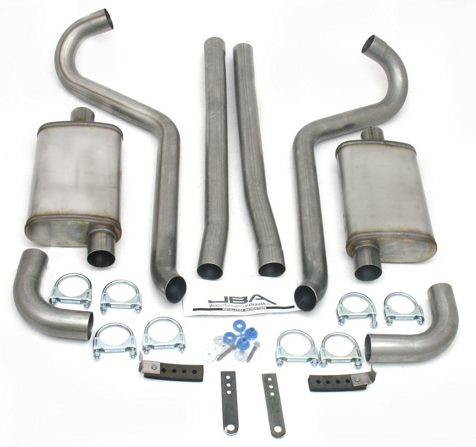 JBA PERFORMANCE EXHAUST 40-2650 - Exhaust System w/Turndws - 67-70 Mustang image