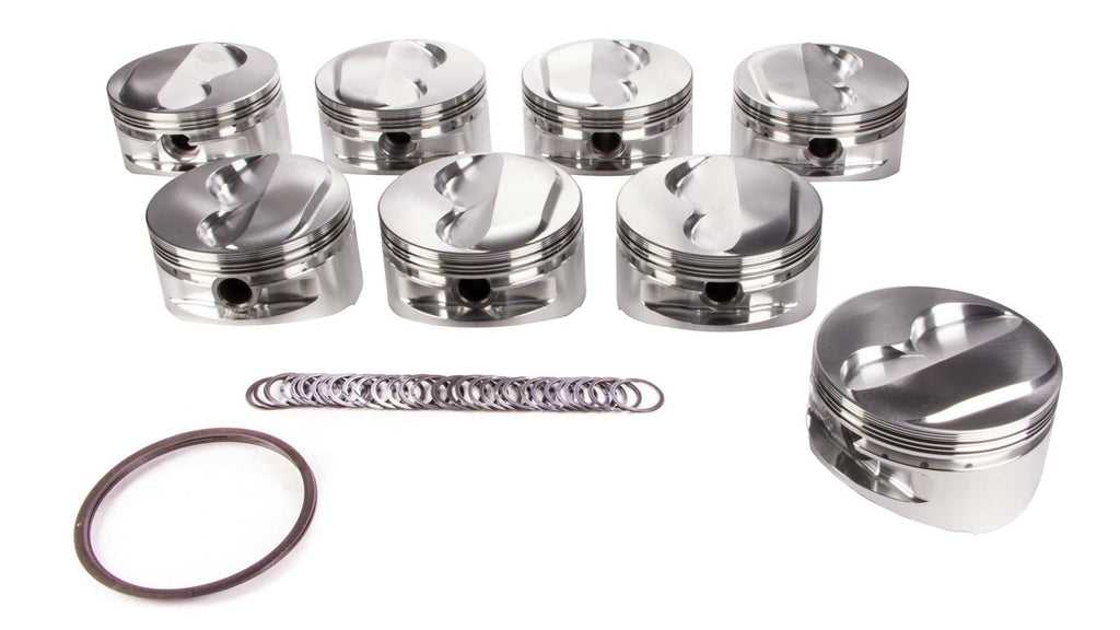 JE PISTONS 182033 - SBC Domed Piston Set 4.125 Bore +5.6cc image