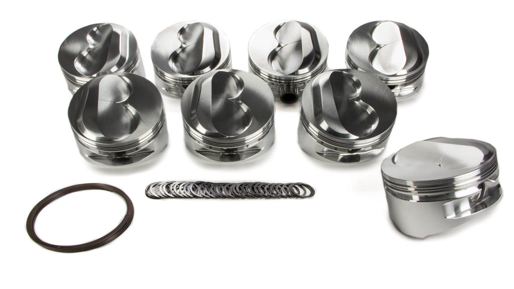 JE PISTONS 207514 - SBC Domed Piston Set 4.185 Bore +10.8cc image