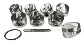 JE PISTONS 207514 - SBC Domed Piston Set 4.185 Bore +10.8cc image