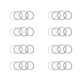 JE PISTONS J10008-4125-5 - Piston Ring Set 4.125 Moly 1/16 1/16 3/16 image