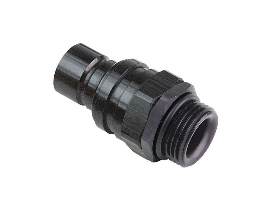 JIFFY-TITE 22106 - Q/R #6 Male O-Ring Boss Plug Valved Black image