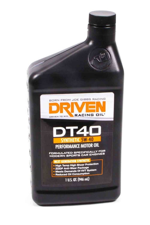 DRIVEN RACING OIL 02406 - DT40 5w40 Synthetic Oil 1 Qt Bottle image