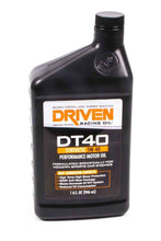 Load image into Gallery viewer, DRIVEN RACING OIL 02406 - DT40 5w40 Synthetic Oil 1 Qt Bottle image