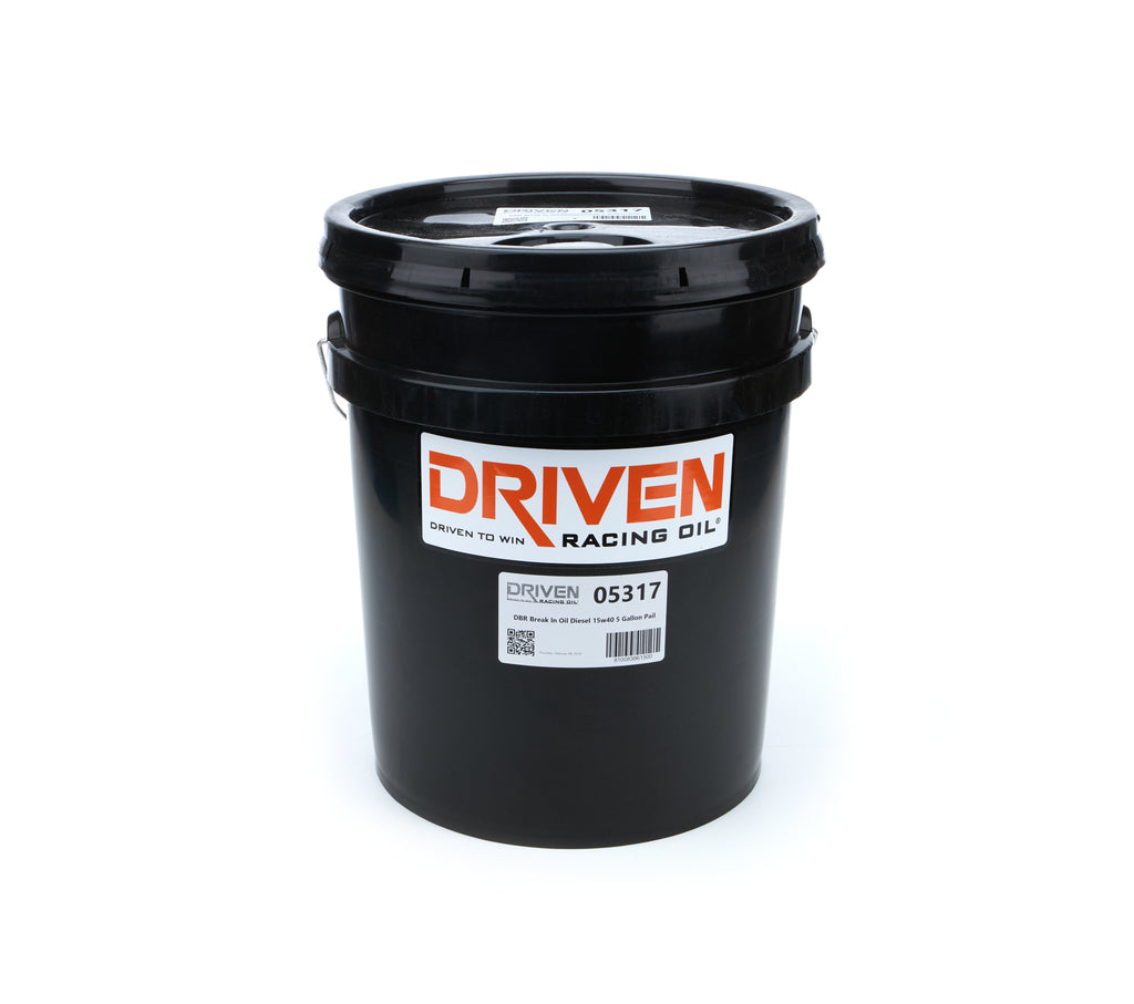 DRIVEN RACING OIL 05317 - DBR Break In Oil Diesel 15w40 5 Gallon Pail image